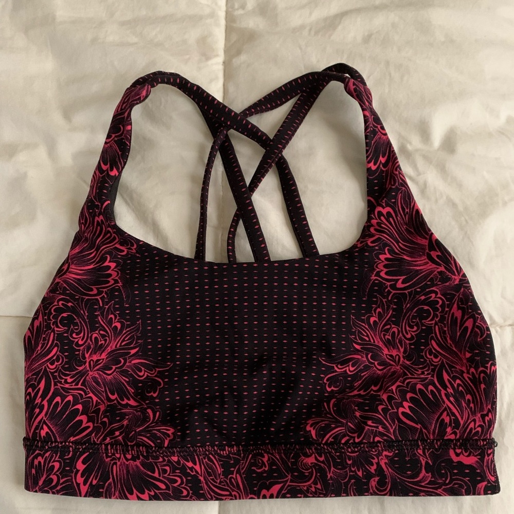 Lululemon floral Energy Bra